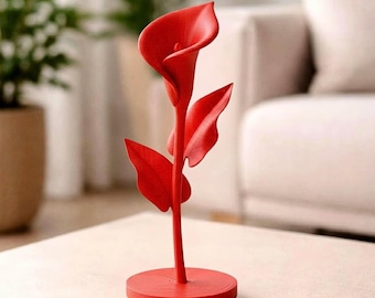 Calla-Lilie STL-Datei – Elegante 3D-Druckblume für Resin & FDM, moderne Blumendekoration und edles Geschenk
