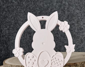 Easter bunny pendant made of Raysin – pastel-colored Easter decoration for hanging on Easter branches, windows, gift idea, handmade decoration