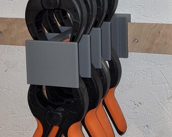 French Cleat Holder for Glue Clamps & Collets – 21 mm Tool Holder – Workshop Organization System – 3D Printing Storage | PLA+