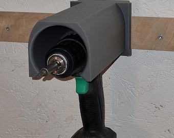 Cordless screwdriver holder for French cleat – 3D printed, tool holder, workshop organization, stable & functional, fits 21 mm bar