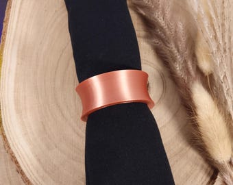 Elegant napkin rings for weddings and parties – Modern table decoration in a metal look | 3D-printed metal look | smooth surface