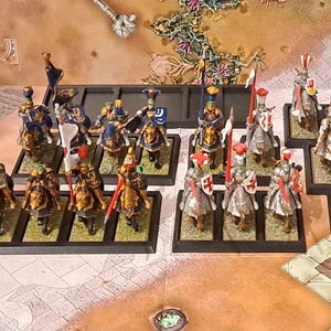 The Old World - Ritterlichkeit - Movement tray mit allen Größen - Fantasy - Warhammer - Regiments - Adapter to 30x60mm