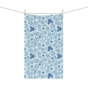 Disney Mickey Mouse Kitchen Towel - Mickey Mouse Floral Tea Towel - Blue Disney Home Decor - Cotton Dish Cloth - Housewarming Gift image 8