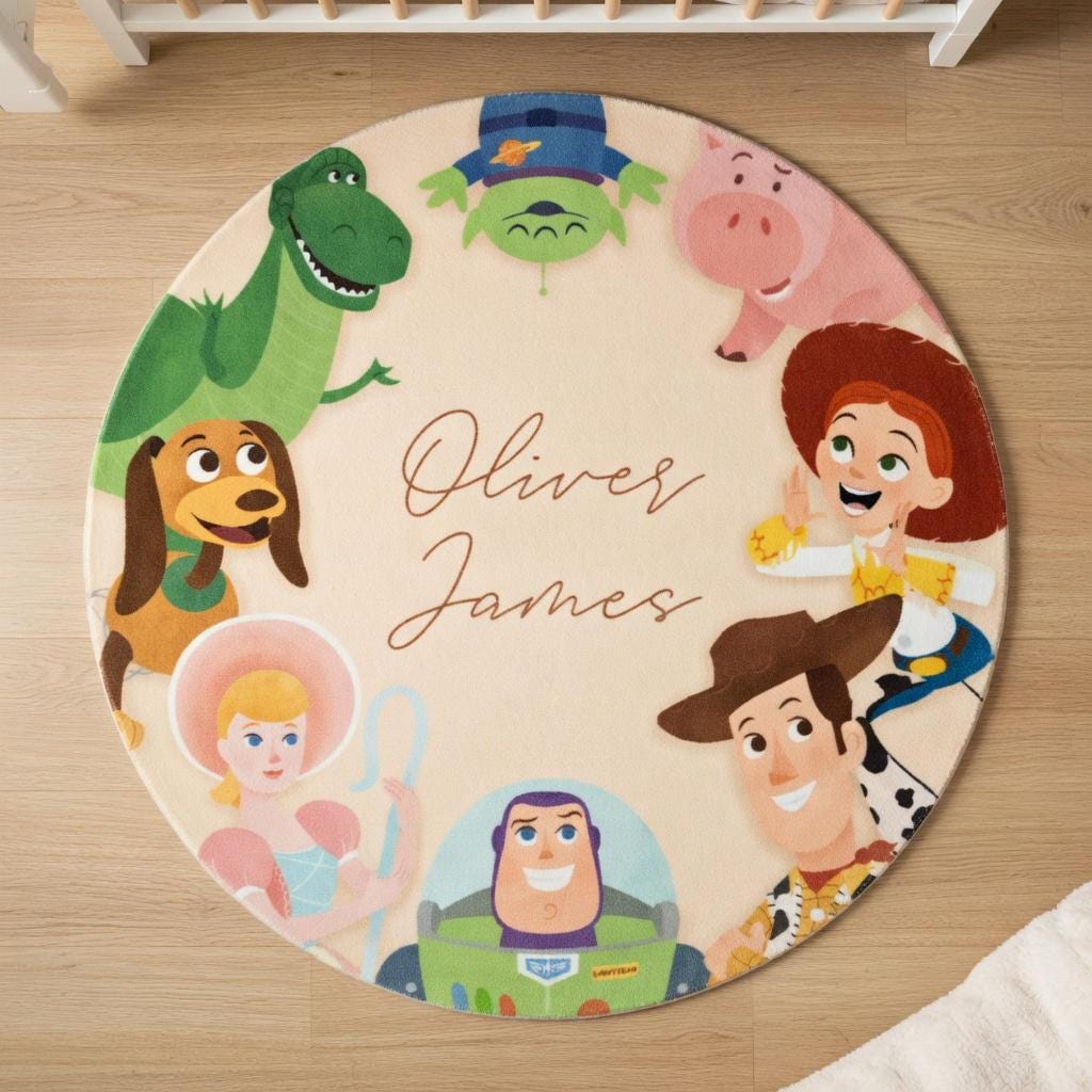 Toy Story Rug Ruggable Toy Story Rug Personalized Woody Buzz Lightyear Nursery Decor, Custom ...
