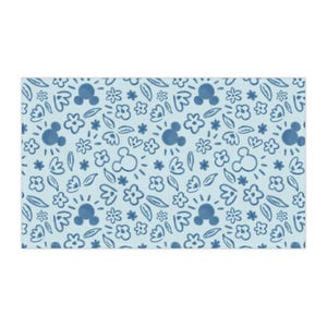 Disney Mickey Mouse Kitchen Towel - Mickey Mouse Floral Tea Towel - Blue Disney Home Decor - Cotton Dish Cloth - Housewarming Gift image 6
