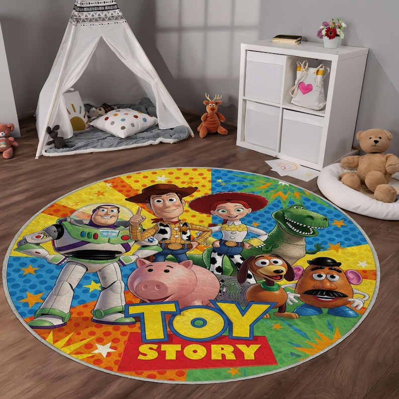 Toy Story Kids Rug: Disney Nursery Playroom Carpet - Etsy