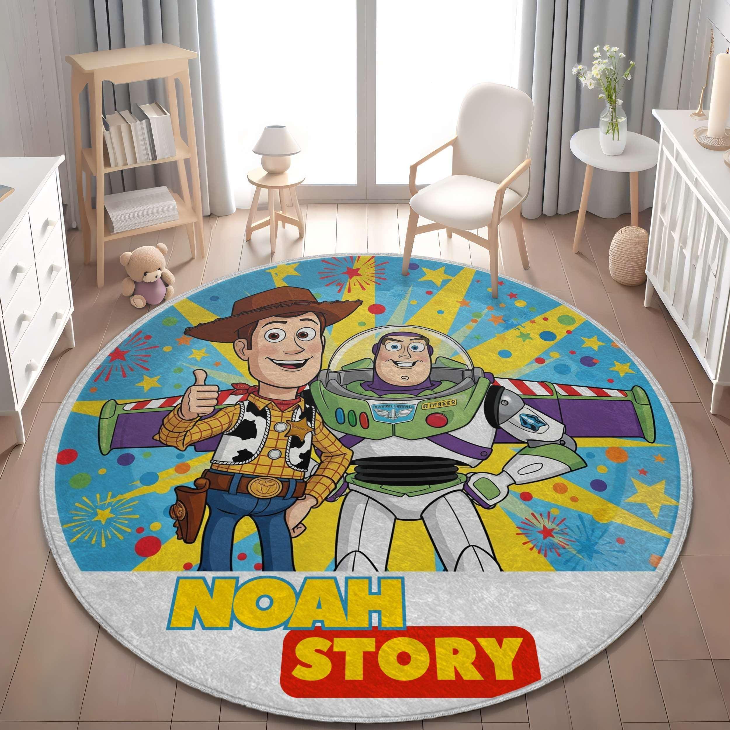 レア disney PIXAR TOY STORY タペストリー ラグUSA製 Personalized Toy Story Rug: Custom Nursery Playroom Decor - Etsy