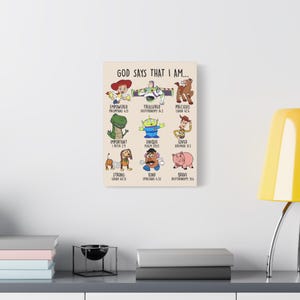 Christian Nursery Canvas: Toy Story Inspired, Baby Wall Art image 6
