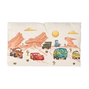 Disney Cars Lightning McQueen Microfiber Pillowcase Desert Radiator Springs Bedding image 5