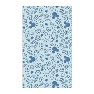 Disney Mickey Mouse Kitchen Towel - Mickey Mouse Floral Tea Towel - Blue Disney Home Decor - Cotton Dish Cloth - Housewarming Gift image 5