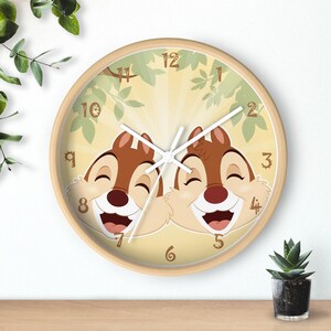 Chip and Dale Clock - Etsy