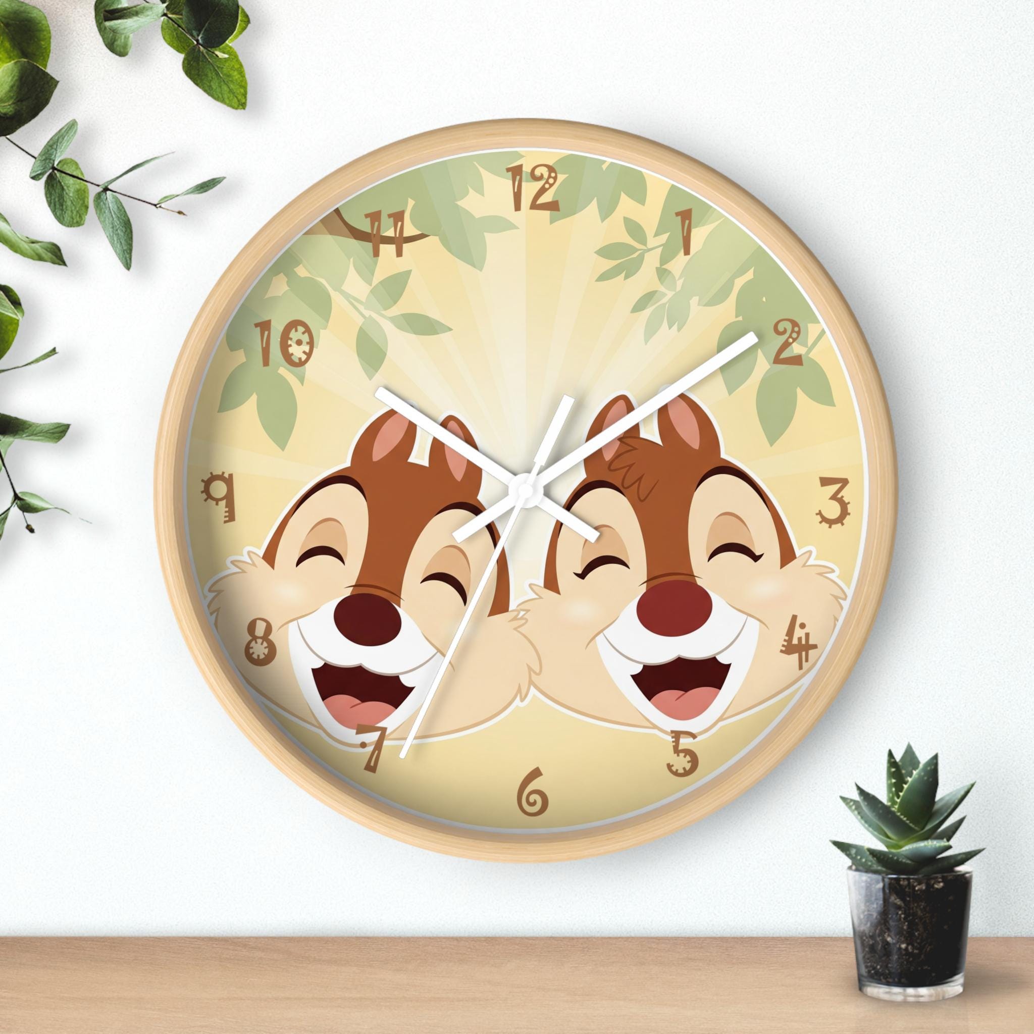 Chip and Dale Clock - Etsy