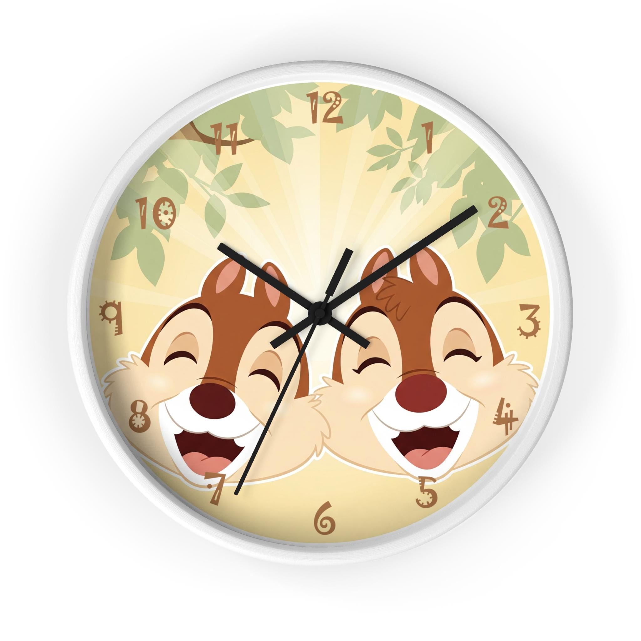 Chip 'n' Dale Wall Clock, Chip and Dale Nursery Decor, Disney