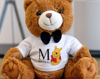 Osito de peluche personalizado de Winnie the Pooh: un regalo de recuerdo personalizado