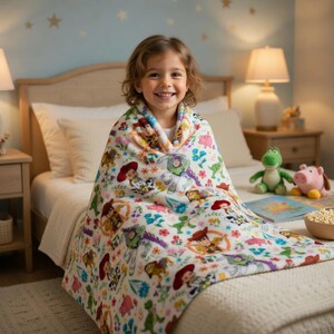 Toy Story Blanket Woody Buzz Lightyear Jessie Rex, Disney Velveteen Plush Throw, Toy Story Kids Bedding, Nursery Decor, Birthday Gift image 2