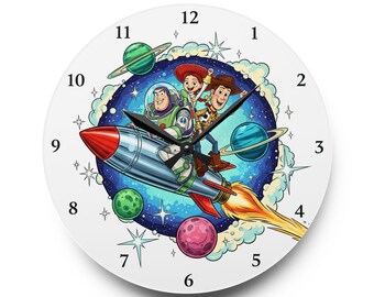 【新品未開封】トイストーリー　バズ・ライトイヤーウォールクロック トイ・ストーリー ウォールクロック：バズ・ライトイヤー＆ウッディ