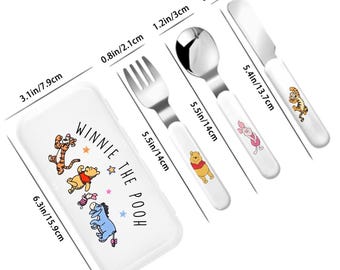 Winnie the Pooh Nursery Cutlery Set With Straight Handle, Disney
