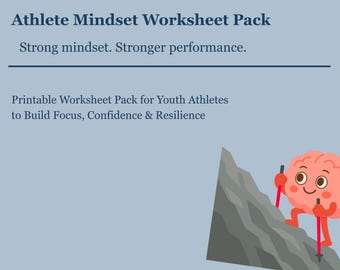 Athlete Mindset Worksheets: 5 Peak Performance Tools for Youth & Collegiate Athletes