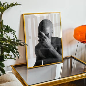 Póster de Frank Ocean, póster de portada de álbum, póster de Blond, Frank Ocean, música, arte mural, decoración del hogar, arte mural moderno