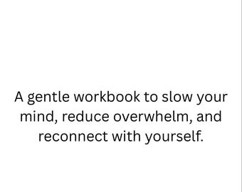7 Day Mental Reset Workbook for Anxiety Relief and Mindfulness Journal Printable Self Care Guide for Stress Overwhelm and Clarity
