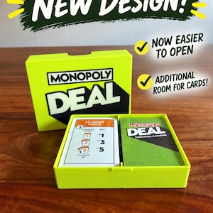 Monopoly Deal Game Box Travel Storage