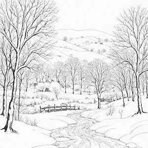 Winter coloring pages