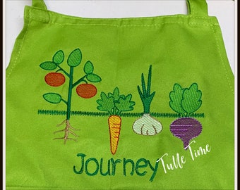 Personalized Gift Gardening Child Apron with Pocket for Boys and Girls, Garden apron, Easter gift
