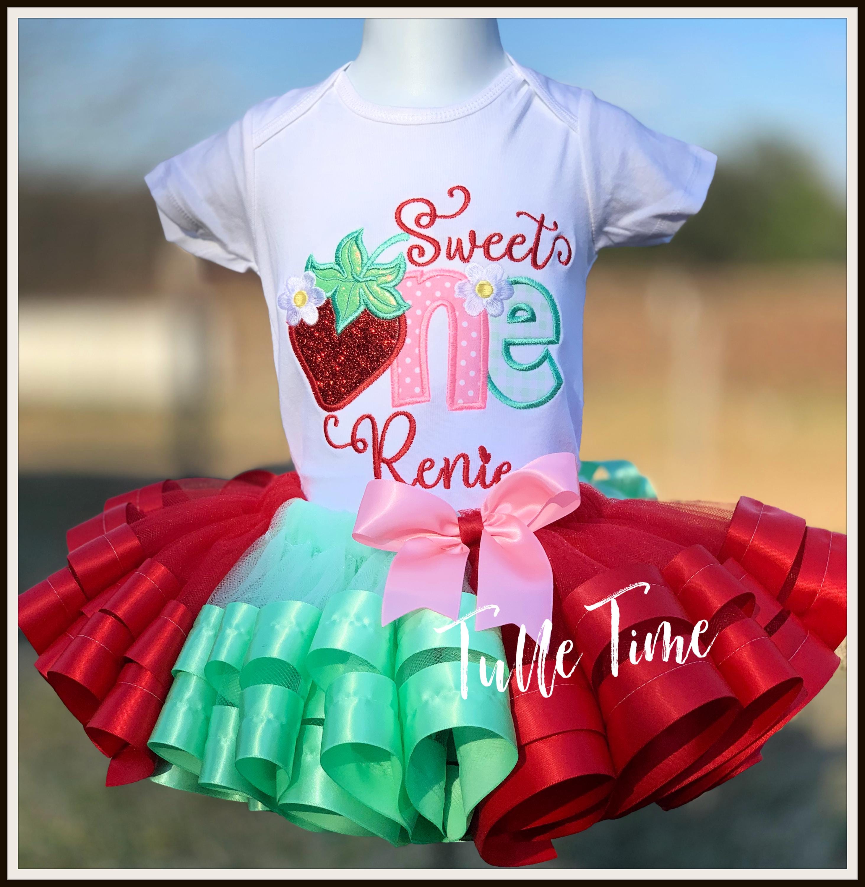 Strawberry Dress 18m - Etsy