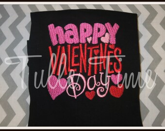 Happy Valentines Day shirt White or Black Long sleeve or short