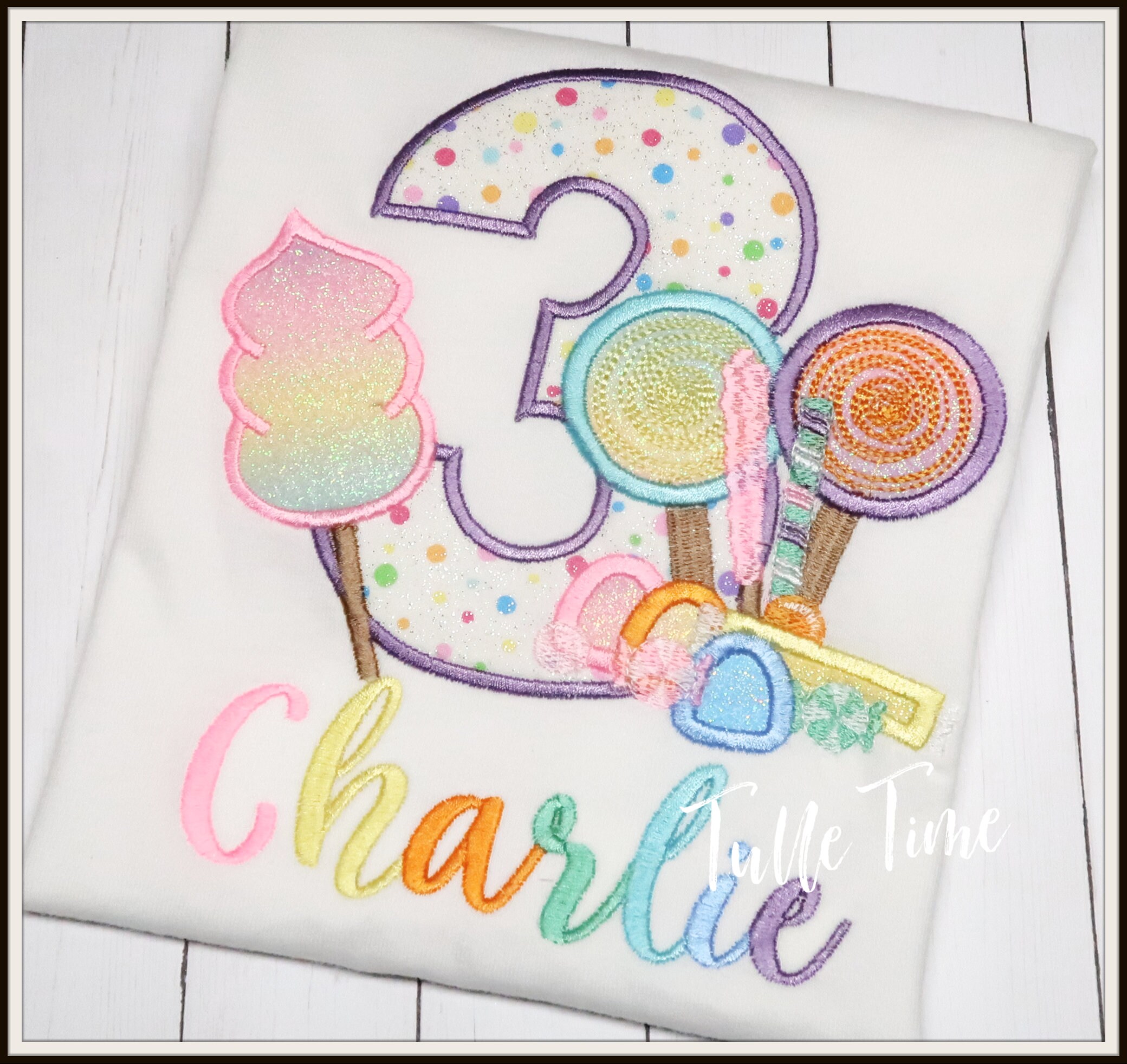 Candy lollipop birthday outfit