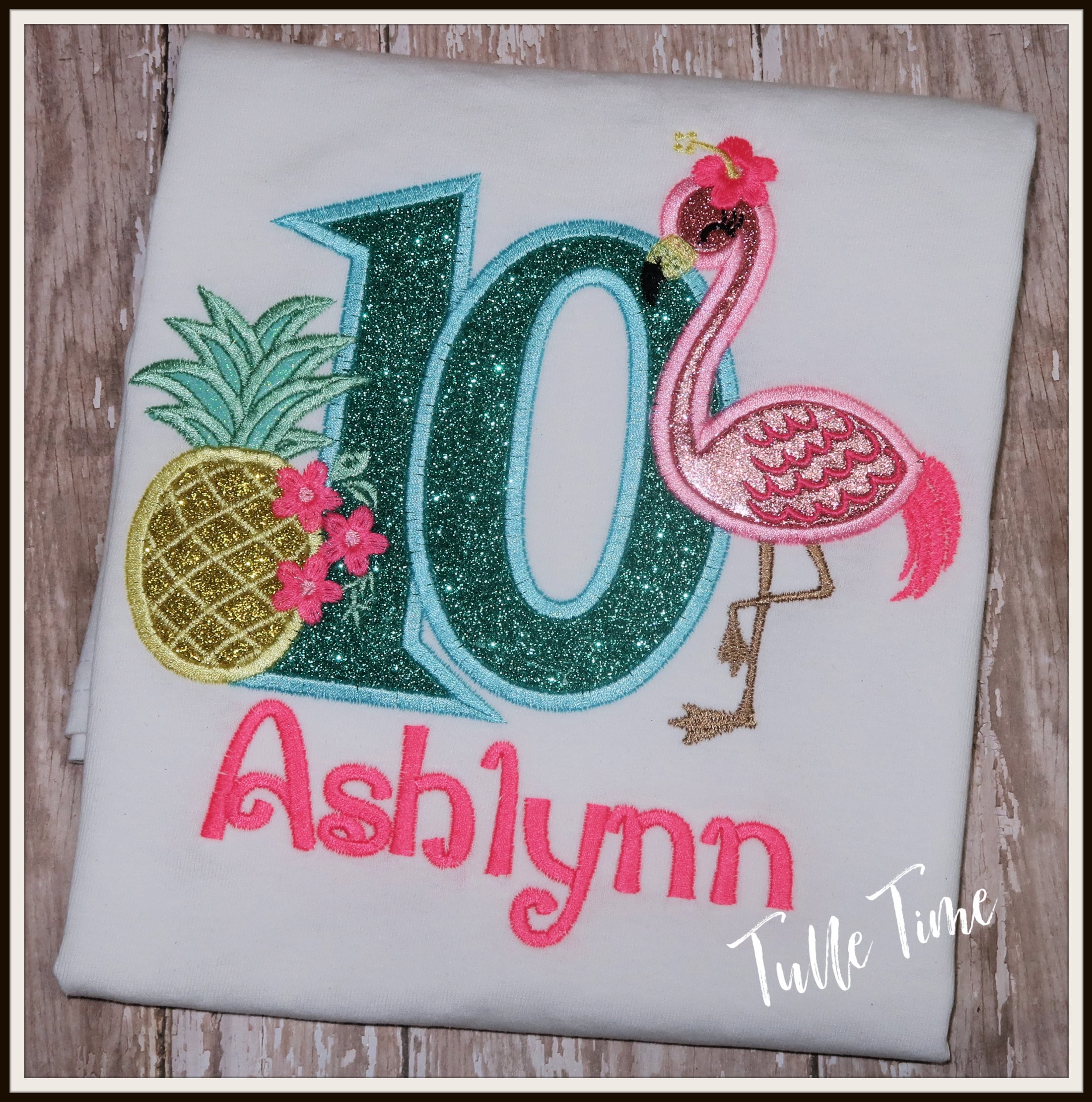 Pineapple Friends Flamingo Birthday 