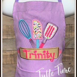 Personalized Gift Child lightweight Apron with Pocket for Boys and Girls Kitchen Cooking Baking Personalized Christmas gift
