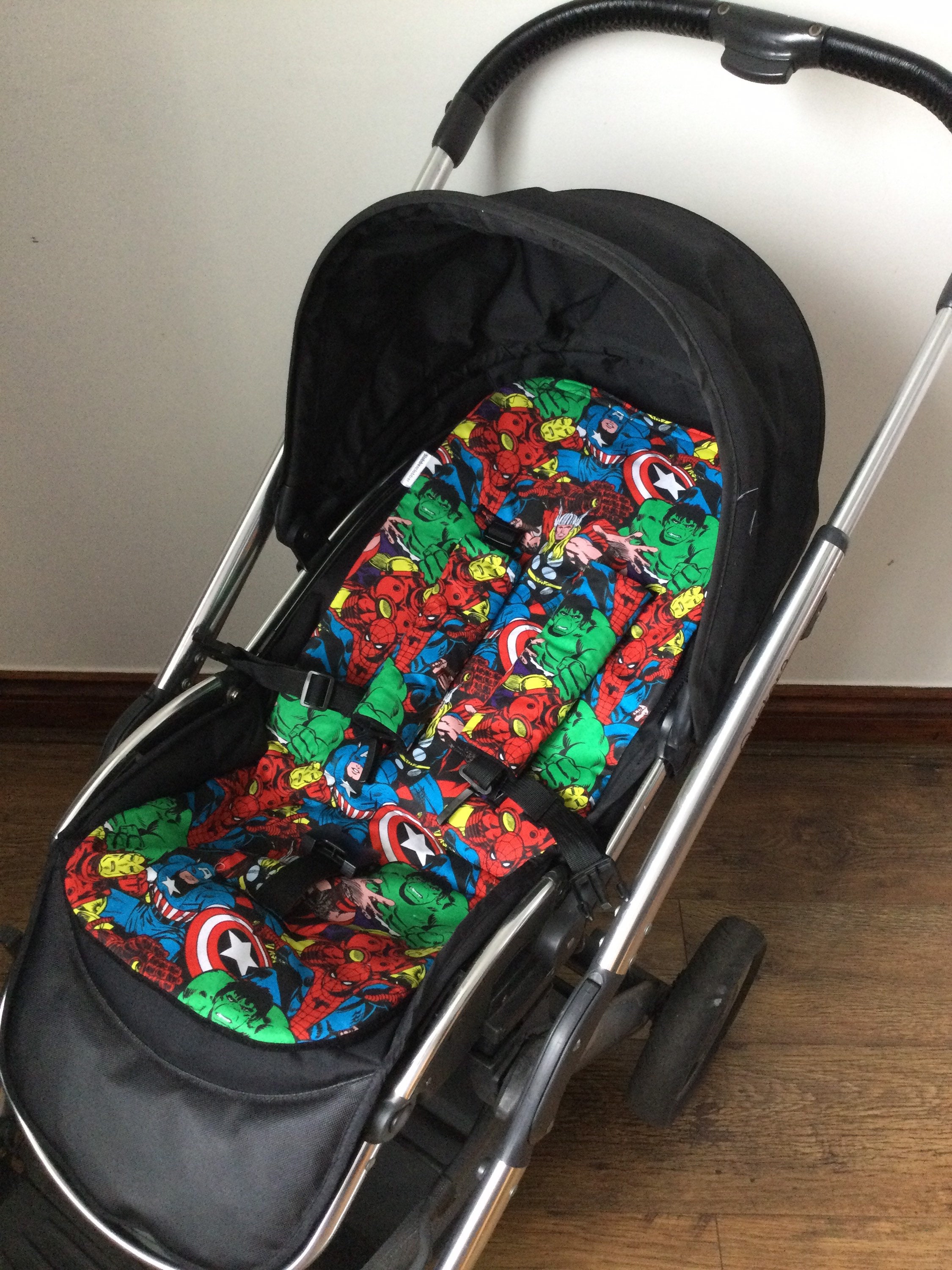 thumbnail image 2 of AOGOE Baby Pushchair Seat Liners, Pram Liner With Bibs, Universal 100 2 of 9