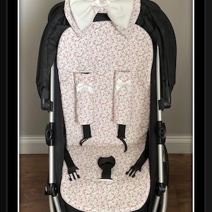 Hand Made Mickey Mouse Inspired Fabric Pram Pushchair Stroller Liner Cotton Fabric Harness Strap Covers Fleece Lined Padded Etsy UK