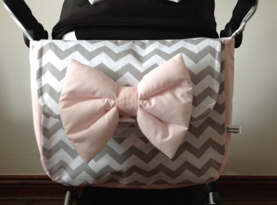 white pram bag