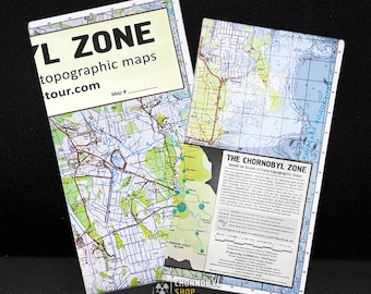 Mapa de la zona de Chernóbil