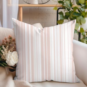 Throw Pillow Covers Striped Pink Accent Pillow Case For Sofa Pillow Covers Decorative Pillow For Living Room Decor For New Home Decor