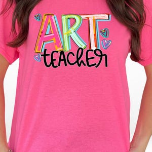Cheery Doodle Art Teacher DTF Transfer