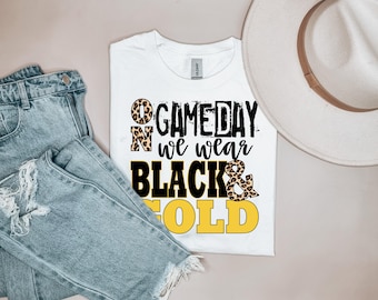 Black and Gold DTF Transfers DTF2070