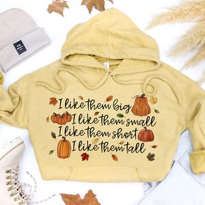 I like them big I like them small pumpkins DTF Transfers DTF4160