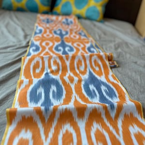 Traditional Uzbek Ikat Fabric | Handwoven Cotton | Artisan Boho Fabric by the Meter
