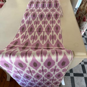 Artisan Handwoven Cotton Boho Fabric Traditional Uzbek Ikat Fabric by the Meter