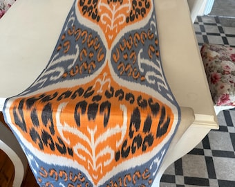 Traditional Uzbek Handwoven Ikat | Artisan Cotton Fabric | Vintage Loomed Textile by the Meter