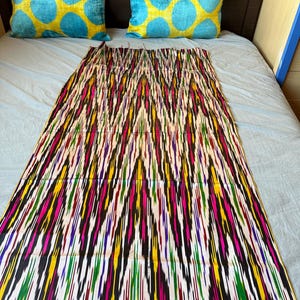 Authentic Vintage Uzbek Silk Ikat – Handwoven Antique Textile (1922–1945)