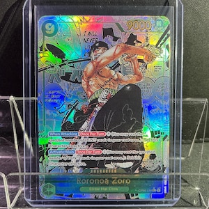 Roronoa Zoro OP06 Manga One Piece Card Game TCG HIGH QUALITY Custom Card Proxy Englisch Japanisch Lorenor Zorro Alt Art Karte Holo Foil