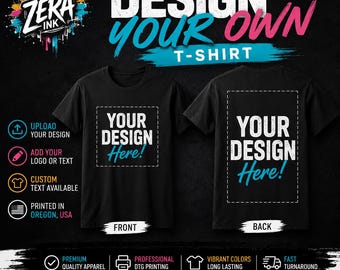 Custom Cotton T-Shirt: Design Your Own Text & Image Tee