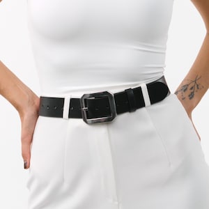 Premium leather belt women, Handmade leather belt women, Genuine leather belt women, Simple leather belt, Leather belt plus size