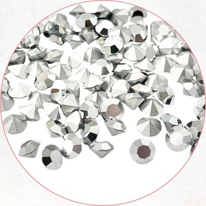10 x Vintage SS34 Comet Argent Light 7.07-7.27mm Swarovski Crystal Rhinestone Point Back Chaton Stones Art. 1100 - SD19