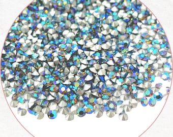 50 x Vintage PP21/SS10 Starlight Silver 2.70-2.80mm Swarovski Crystal Rhinestone Point Back Chaton Stones Art. 1100 - SD19