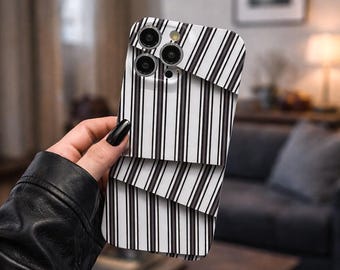 Abstract Stripe iPhone Case – Modern Geometric Line Pattern Phone Cover, Minimalist Visual Design, Stylish Artistic Phone Case Gift